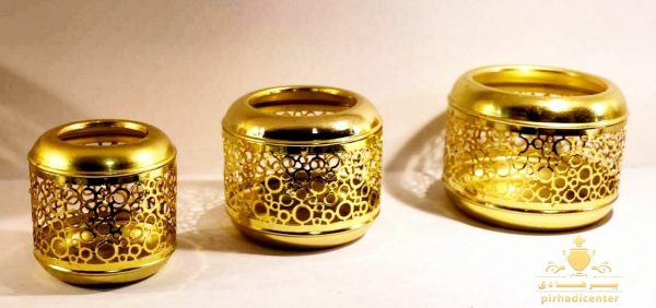 شمعدان ژورنالی طلایی خاتم